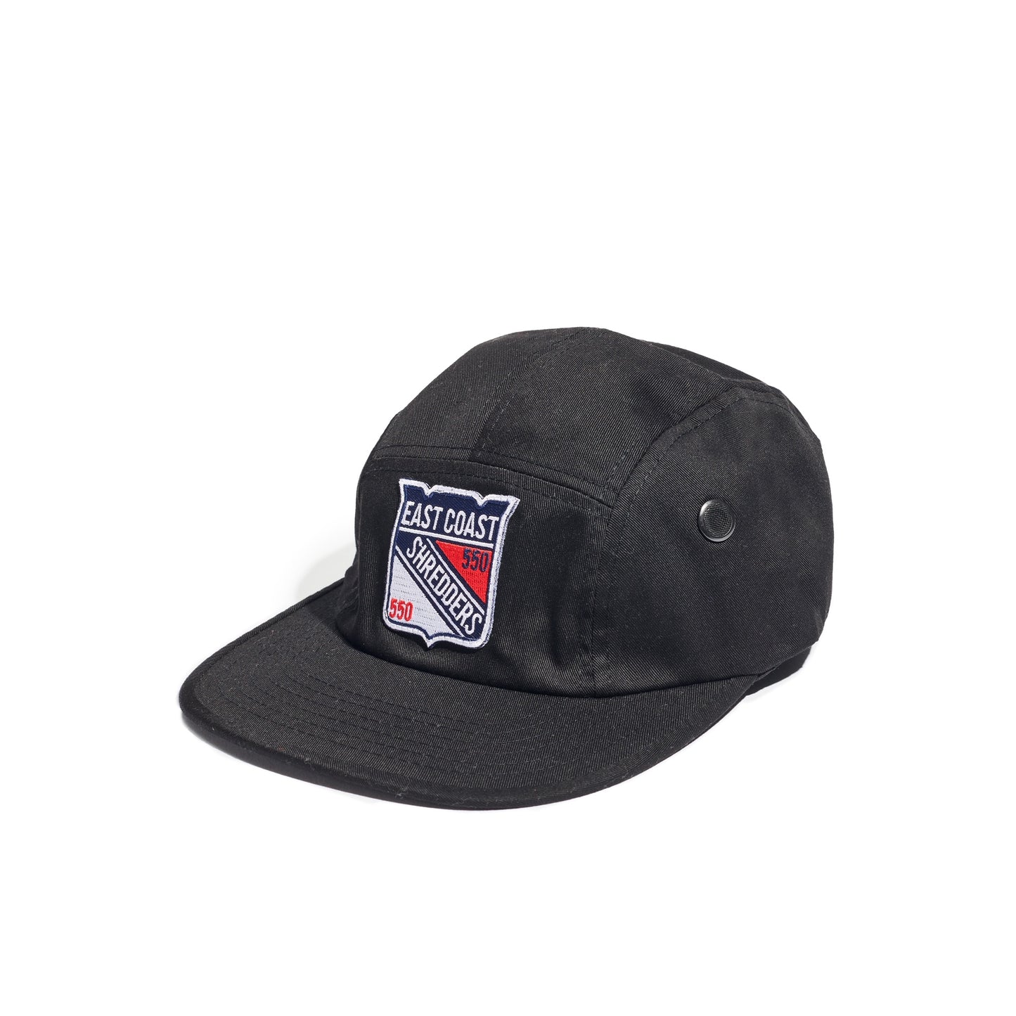 550 x Domestics East Coast Shredders 5 panel Hat Black