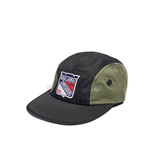 550 x Domestics East Coast Shredders 5 panel Hat Olive/Black