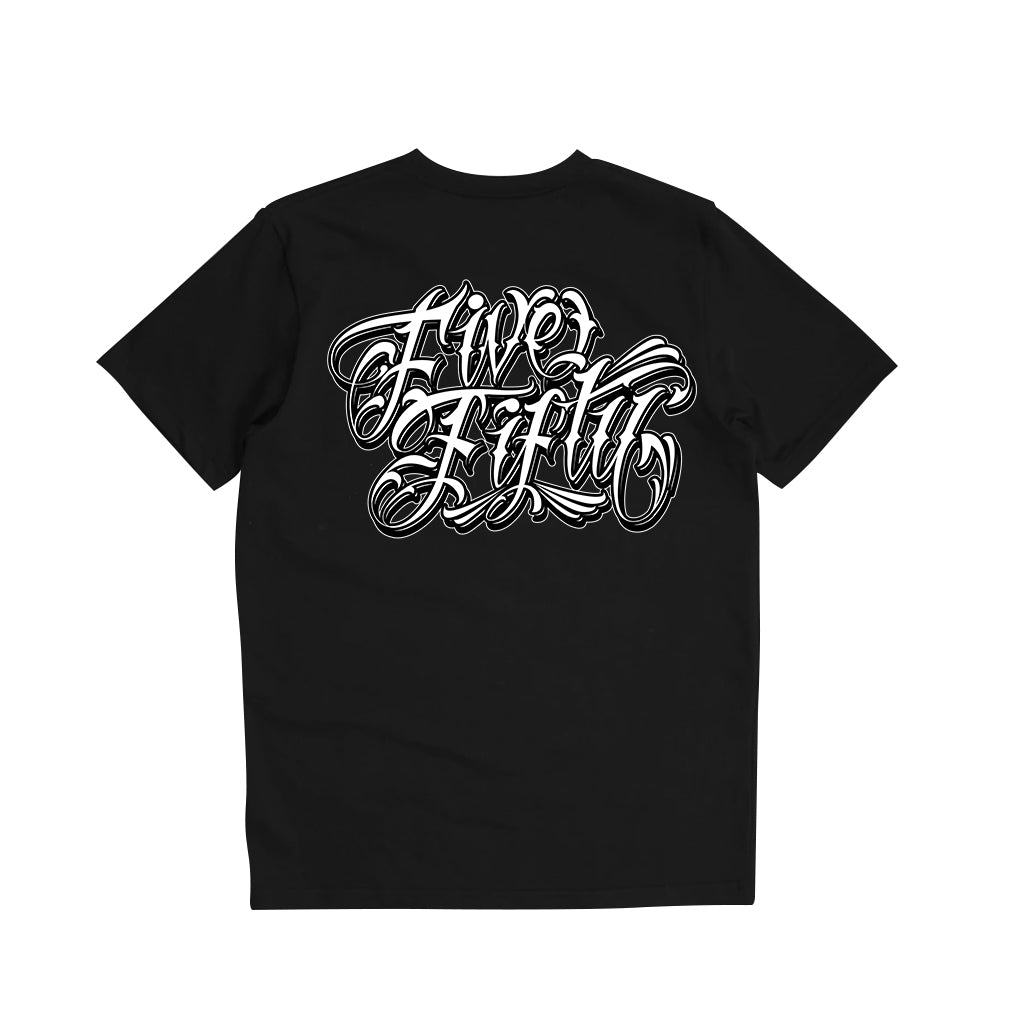 Script Tee - Black